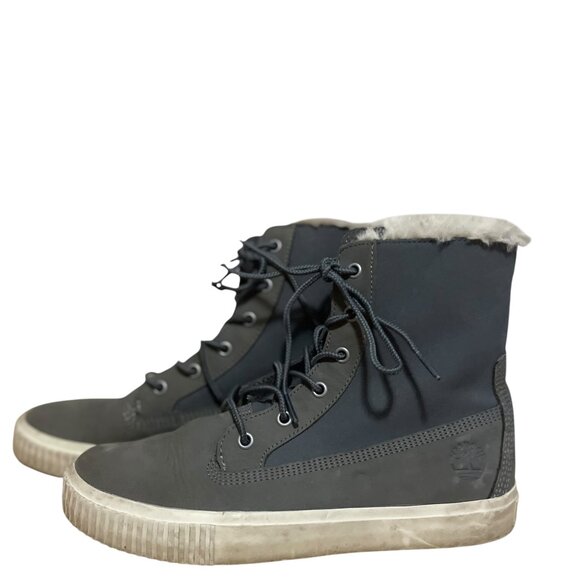 Timberland Womens Skyla Bay A2J7X Gray Round Toe Snow Boots Size 8.5 Shearling - Picture 3 of 8